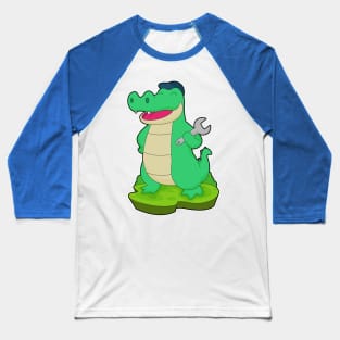 Crocodile Handyman Wrench Baseball T-Shirt